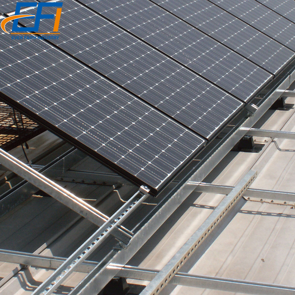 durable galvanized steel and aluminum Solar Structure components